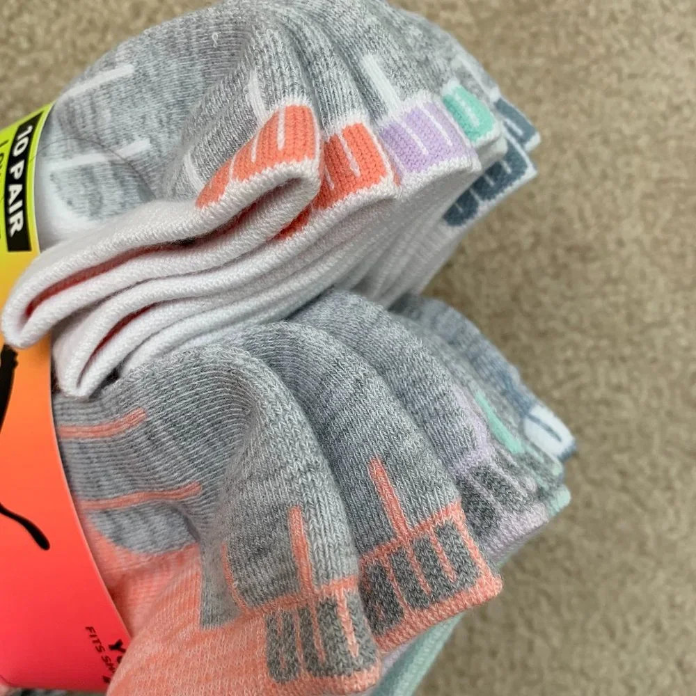 NEW Puma Low Cut Socks 10 pair